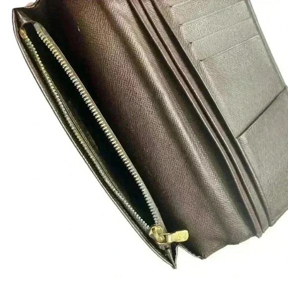 Louis Vuitton Damier Portefeuille Brazza Long Wallet Leather - Picture 7 of 9